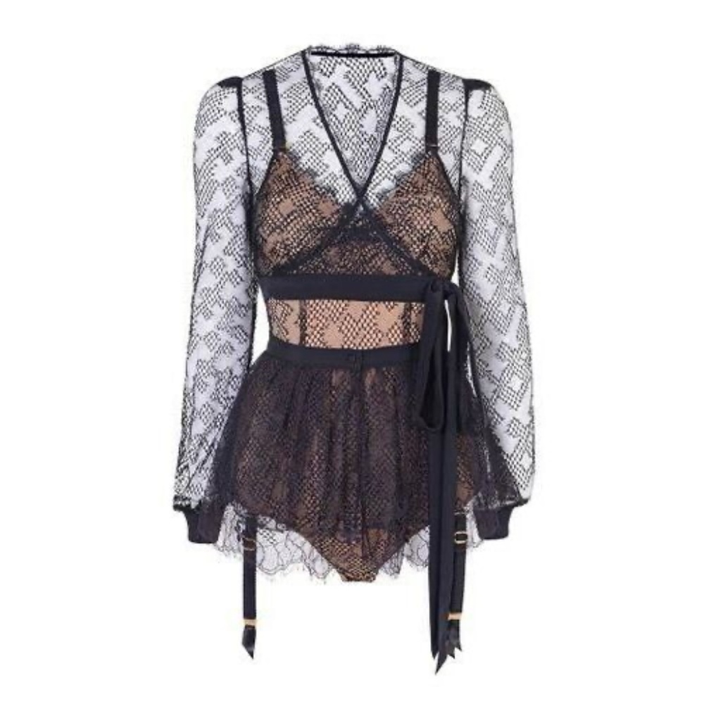 Agent Provocateur Black Lace Bodysuit - Picture 3 of 15